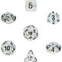 Polyhedral 7 - Die Borealis Chessex Dice Set - Aquerple - 0789264242325 - CrystalLotus.eu