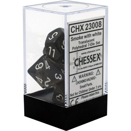 Polyhedral 7 - Die Borealis Chessex Dice Set - Translucent - 0649964160179 - CrystalLotus.eu