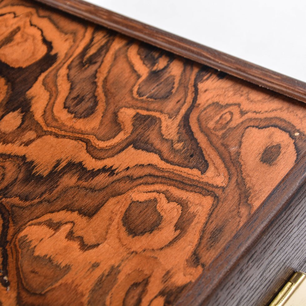 Premium Handcrafted California Walnut Burl Backgammon Set 48x60cm (by Manopoulos) (BUU1) - 5200430706007 - Crystal Lotus