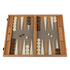 Premium Handcrafted Leatherette Grey Beige Ostrich Tote Backgammon Set 48x60cm (by Manopoulos) - 5200430706199 - Crystal Lotus