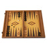 Premium Handcrafted Oak - Walnut Replica Wood Backgammon Set with Side Racks 48x60cm (by Manopoulos) - 5200430704966 - Crystal Lotus