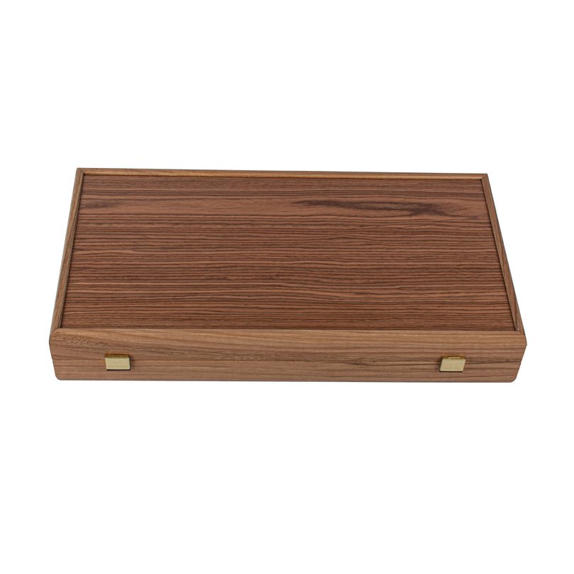 Premium Handcrafted Oak/Red &amp; American Walnut Backgammon Set - Elegant Marquetry Design 48x52cm (by Manopoulos) (TKD1RED) - 5200430714545 - Crystal Lotus