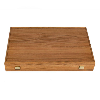 Premium Handcrafted Red Natural Cork Backgammon Set with Oak Wood Checkers 48x60cm (by Manopoulos) - 5200430701699 - Crystal Lotus