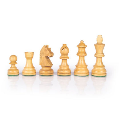 Premium Handcrafted Staunton Wooden Weighted Chessmen - 9.5cm King (by Manopoulos) (F44B) - 5200430703143 - Crystal Lotus