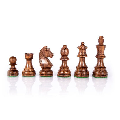 Premium Handcrafted Staunton Wooden Weighted Chessmen - 9.5cm King (by Manopoulos) (F44B) - 5200430703143 - Crystal Lotus