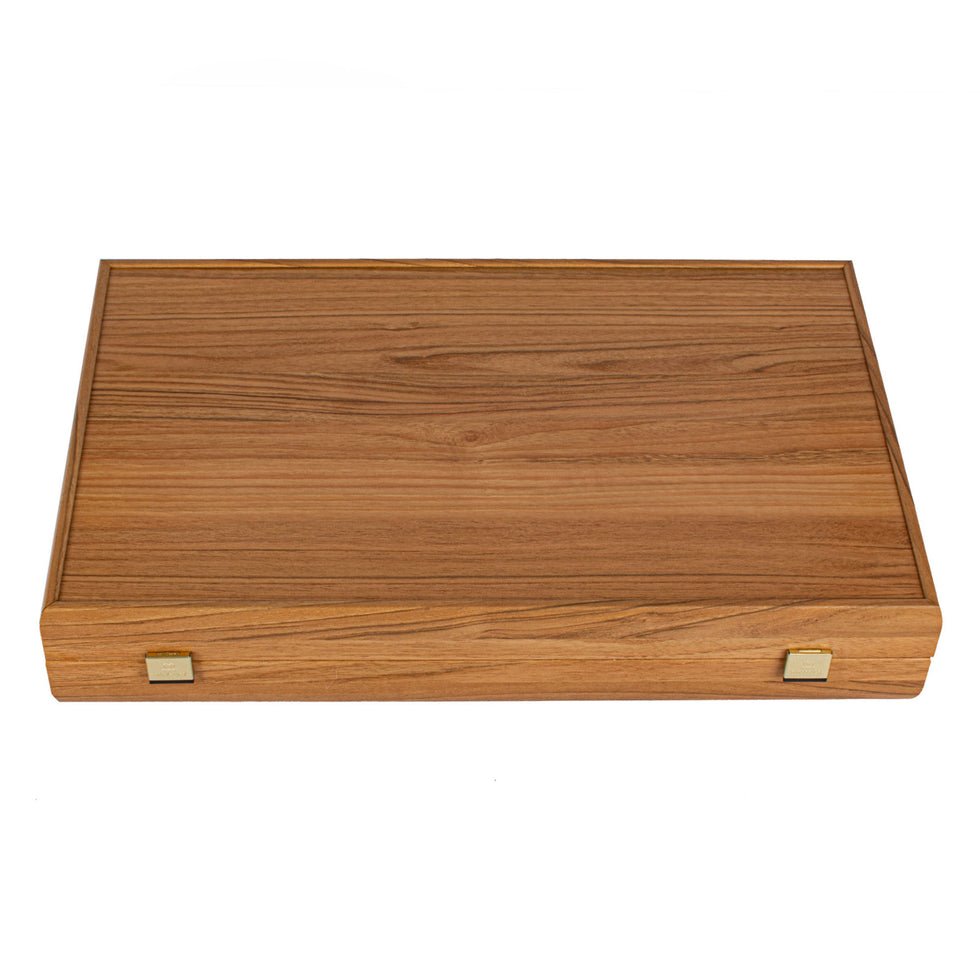 Premium Handcrafted Turquoise Natural Cork Backgammon Set with Oak Wood Checkers 48x60cm (by Manopoulos) (BFF1TIR) - 5200430701705 - Crystal Lotus