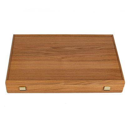 Premium Handcrafted Turquoise Natural Cork Backgammon Set with Oak Wood Checkers 48x60cm (by Manopoulos) (BFF1TIR) - 5200430701705 - Crystal Lotus