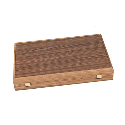 Premium Handcrafted Walnut with Red Oak Backgammon Set 48x60cm (by Manopoulos) (BKR1) - 5200430700876 - Crystal Lotus