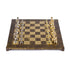 Premium Metalic Chess Set - Staunton like Chessmen in Gold & Silver - Bronze Chessboard 36x36cm (by Manopoulos) - 5200430710196 - Crystal Lotus