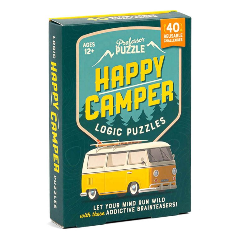 Professor Puzzle - Brain Teaser Happy Camper Logic Puzzles - 5056297244448 - Crystal Lotus
