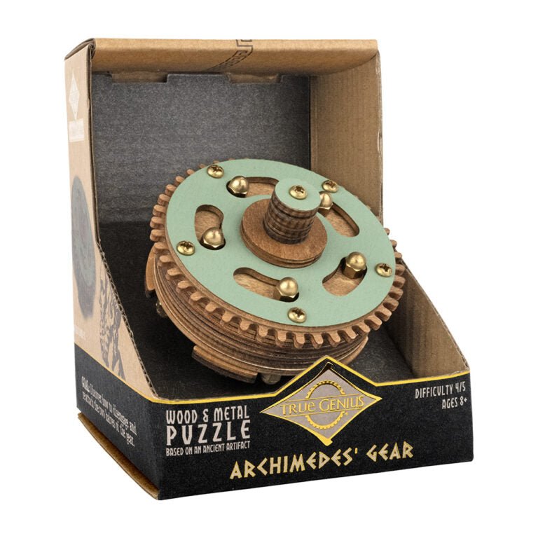 Project Genius - Brain Teaser Archimedes’ Gear - 850044215638 - Crystal Lotus