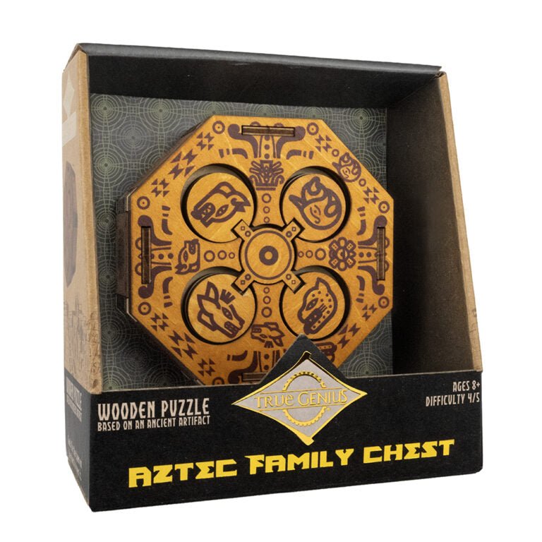 Project Genius - Brain Teaser Aztec Family Chest - 850044215010 - Crystal Lotus