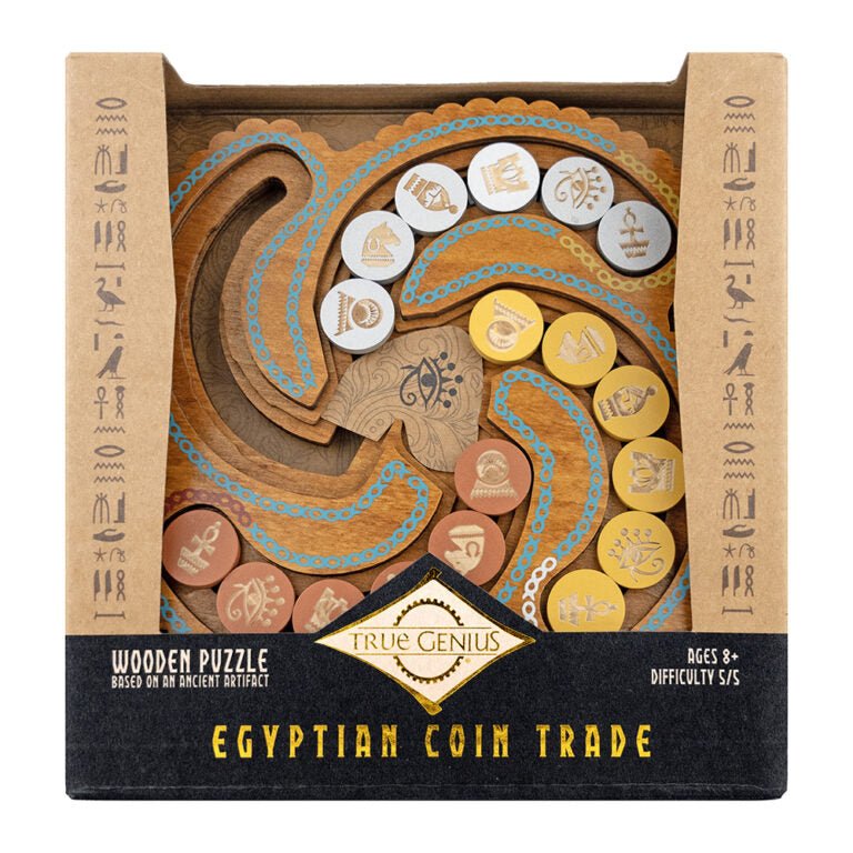 Project Genius - Brain Teaser Egyptian Coin Trade - 850013539857 - Crystal Lotus