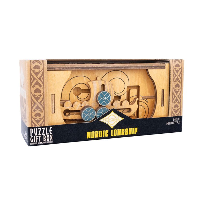 Project Genius - Brain Teaser Nordic Longship Secret Box - 850051868933 - Crystal Lotus