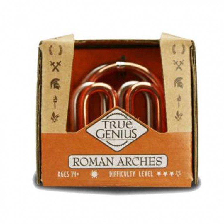 Project Genius - Brain Teaser True Genius: Roman Arches Metal Puzzle - 852425006378 - Crystal Lotus