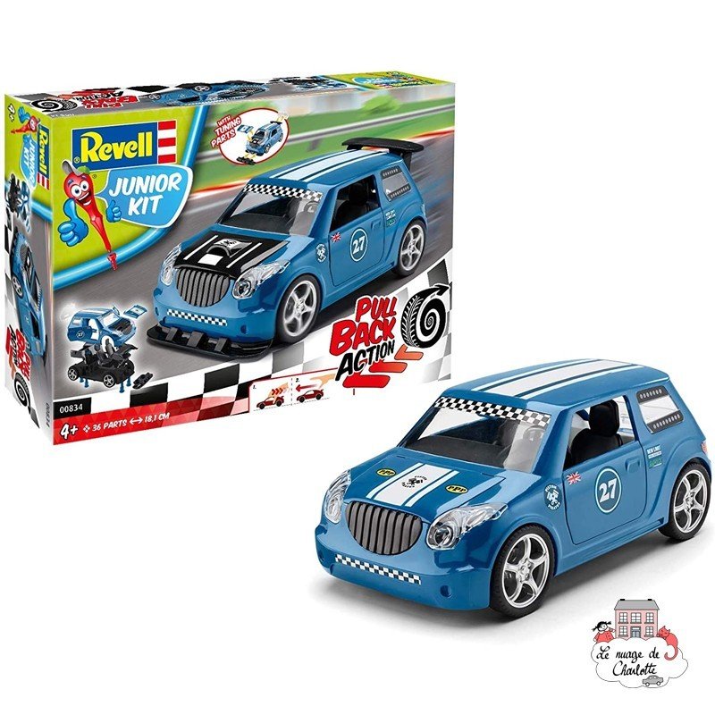 Pull Back Rallye Car Blue - 36pc - 4009803008349 - CrystalLotus.eu