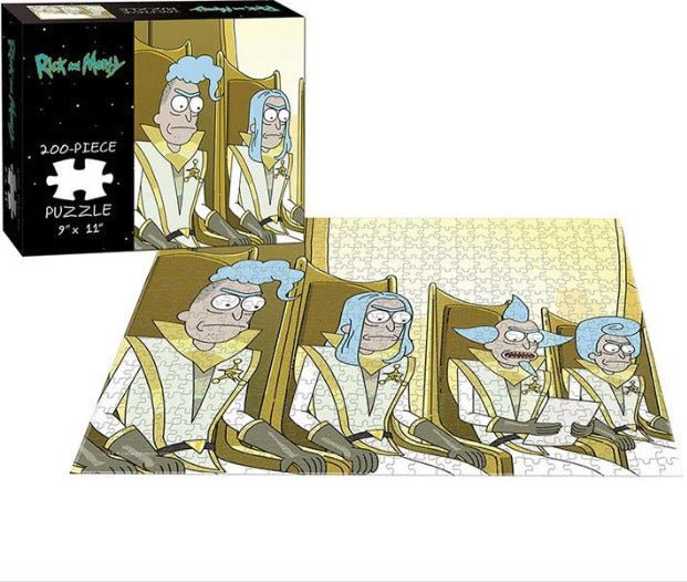 Puzzle (200pc) Rick and Morty : Council of Ricks - 700304151773 - CrystalLotus.eu