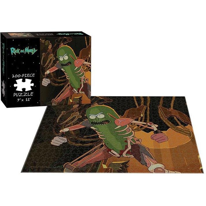 Puzzle (200pc) Rick and Morty : Pickle Rick - 700304151643 - CrystalLotus.eu