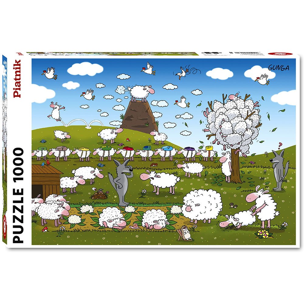 Puzzle: Gunga - Sheep in Paradise (1000 Pieces) - 9001890555640 - CrystalLotus.eu