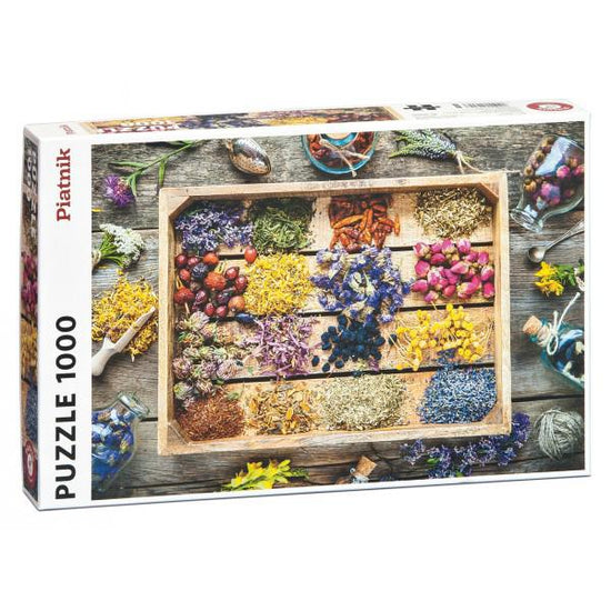 Puzzle: Medicinal Herbs (1000 Pieces) - 9001890556043 - CrystalLotus.eu