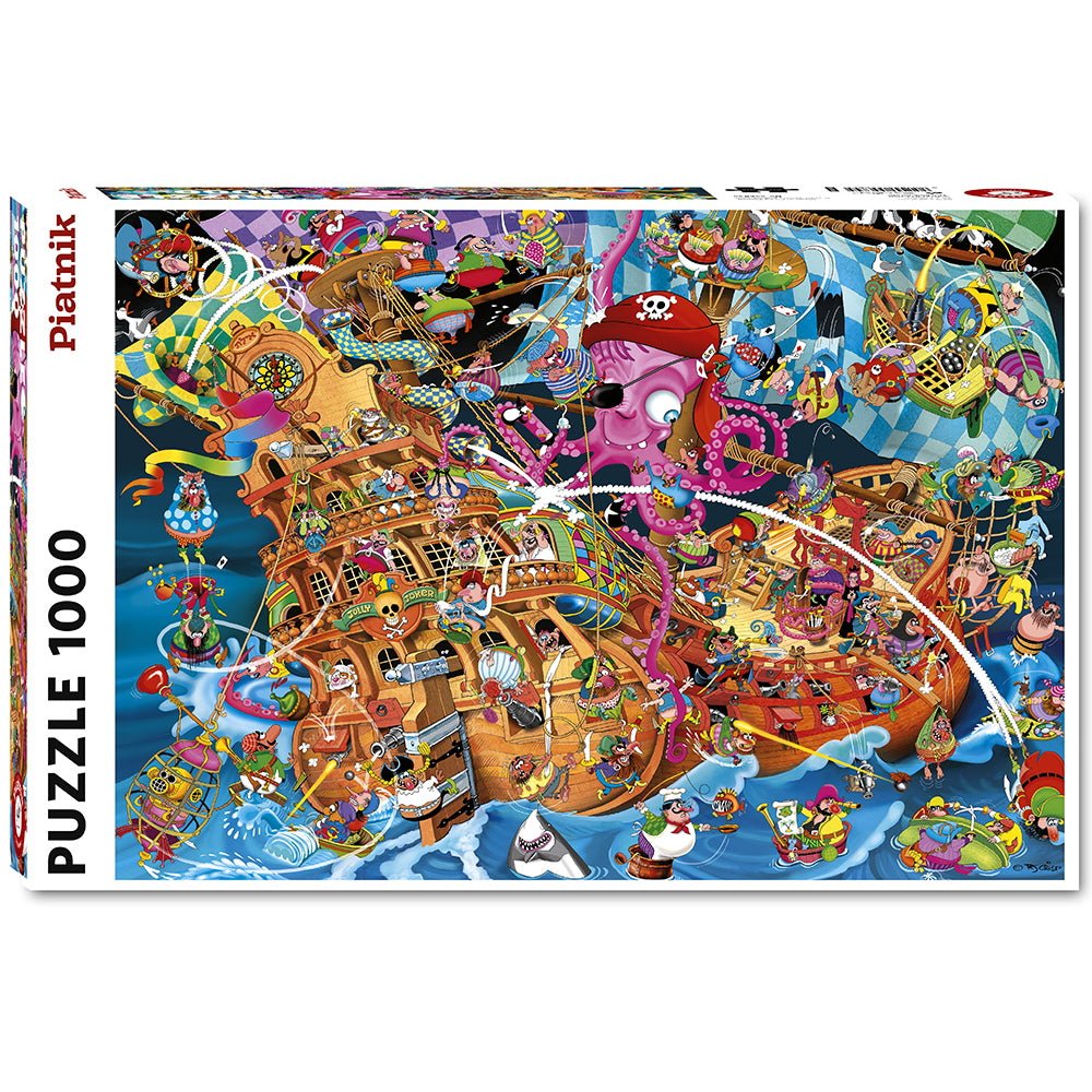 Puzzle: RJ Crisp - The Pink Pirate (1000 Pieces) - 9001890556845 - CrystalLotus.eu