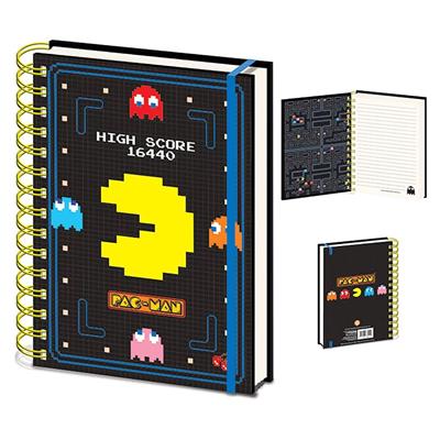 Pyramid A5 Wiro Notebook - Pac - Man (High Score) - 5051265735119 - CrystalLotus.eu