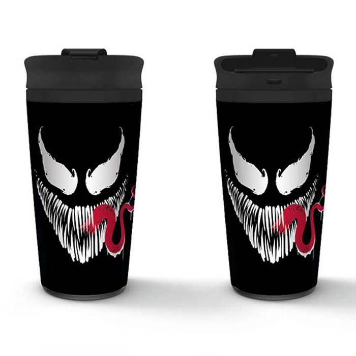 Pyramid Metal Travel Mugs - Venom (Face) - 5050574253598 - CrystalLotus.eu