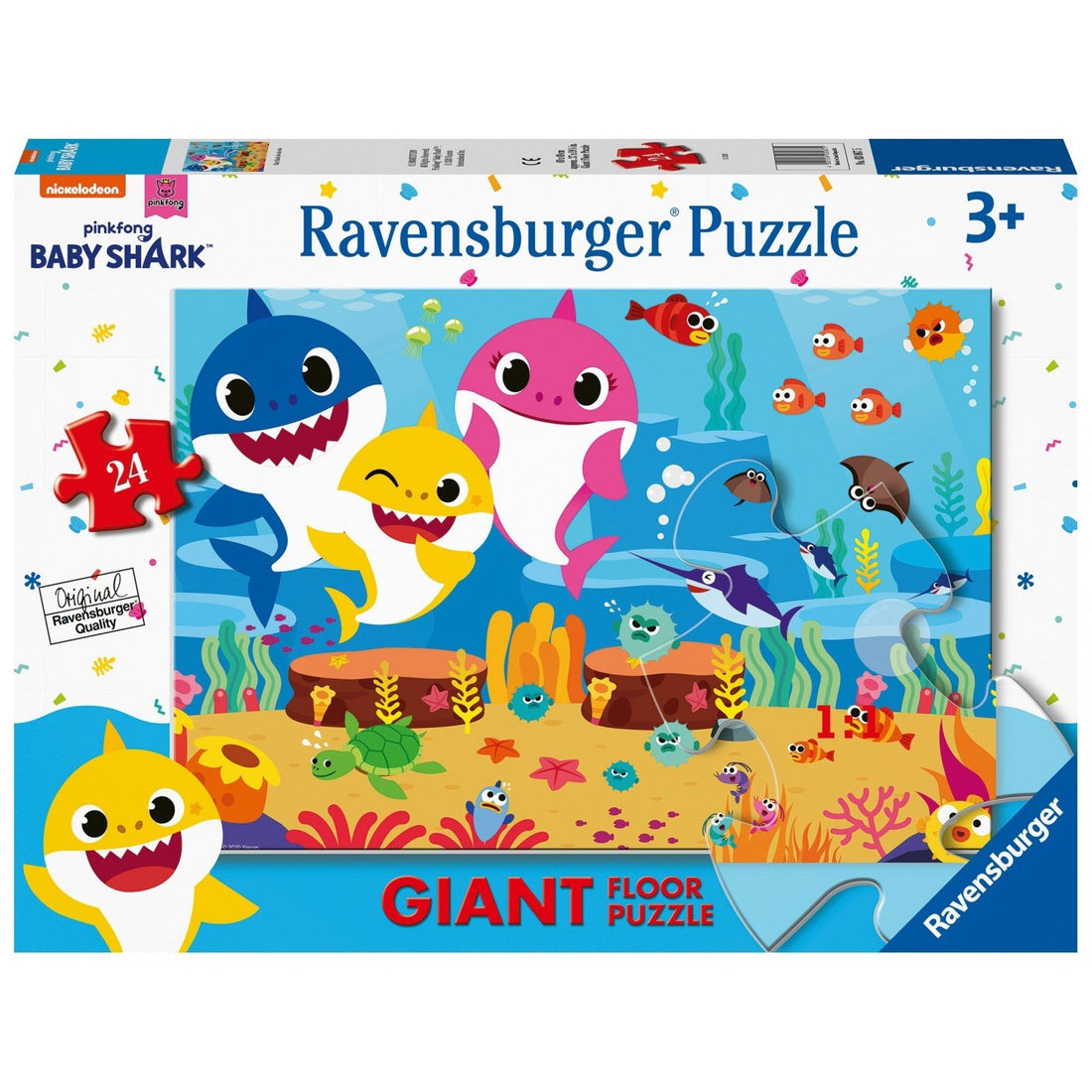 Ravensburger (030675) 27 Pcs Floor Puzzle Baby Shark - 4005556030675 - CrystalLotus.eu