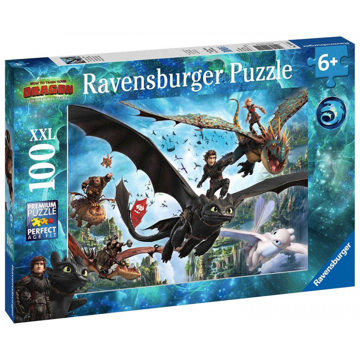 Ravensburger (10955) How to Train Your Dragon 3 - 100pc (XXL) Jigsaw Puzzle - 4005556109555 - CrystalLotus.eu