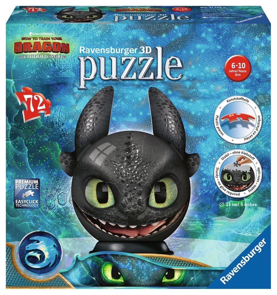 Ravensburger (11145) &quot;DreamWorks, Dragon&quot; - 72 pieces puzzle - 4005556111459 - CrystalLotus.eu