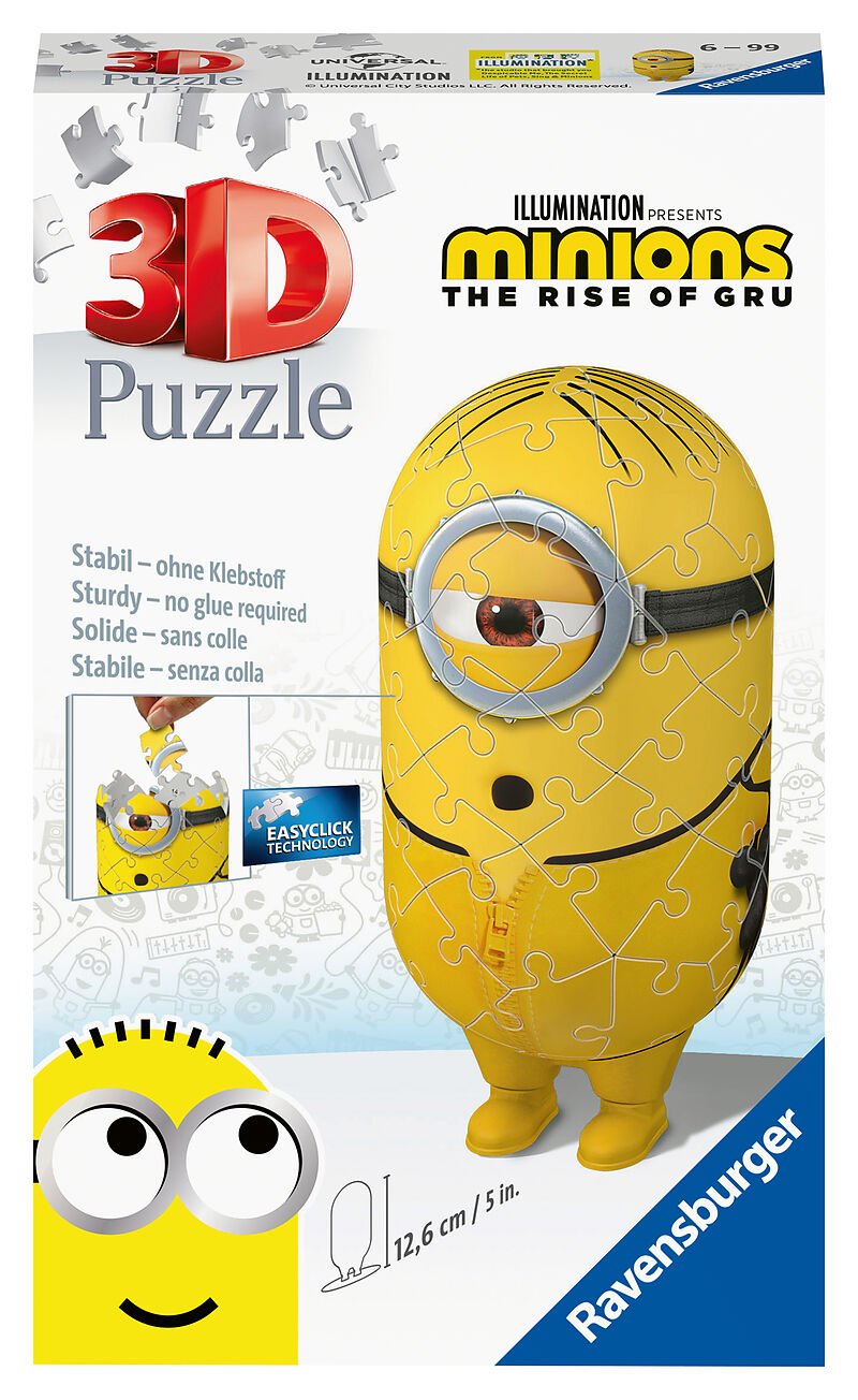 Ravensburger (11230) 3D Puzzle Ball - Minions Kung Fu 54pc - 4005556112302 - CrystalLotus.eu