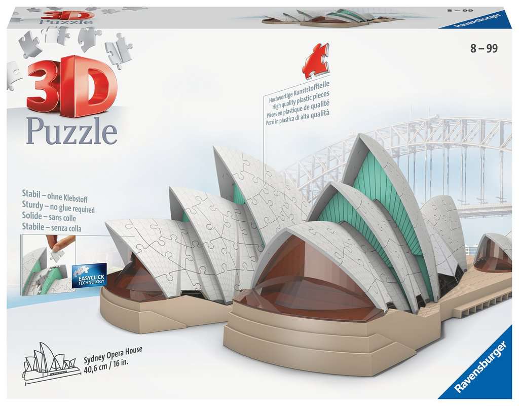 Ravensburger (11243) 3D Puzzle - Sydney Opera - 4005556112432 - CrystalLotus.eu