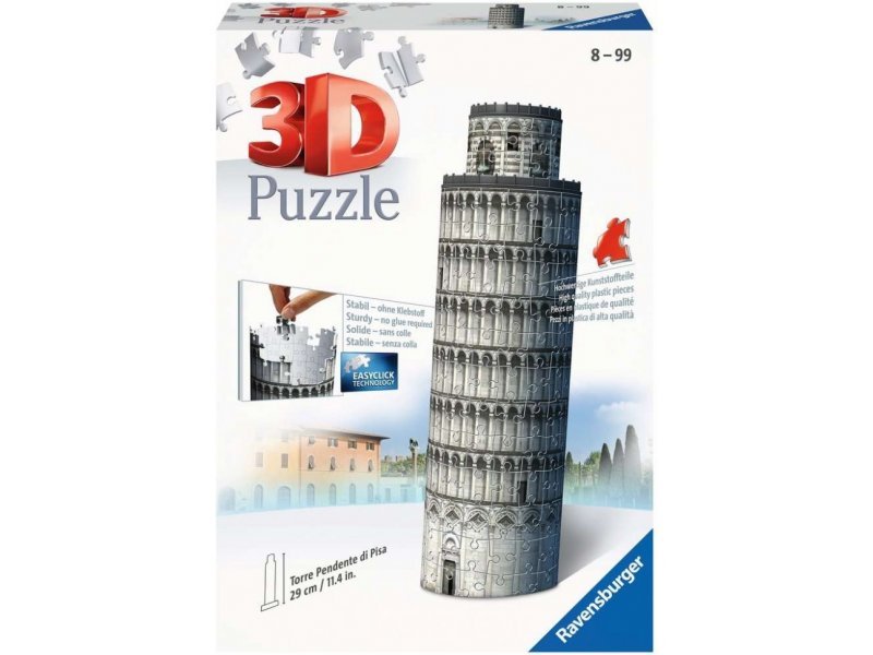 Ravensburger (11247) 3D Puzzle Leaning Tower of Pisa - 4005556112470 - CrystalLotus.eu