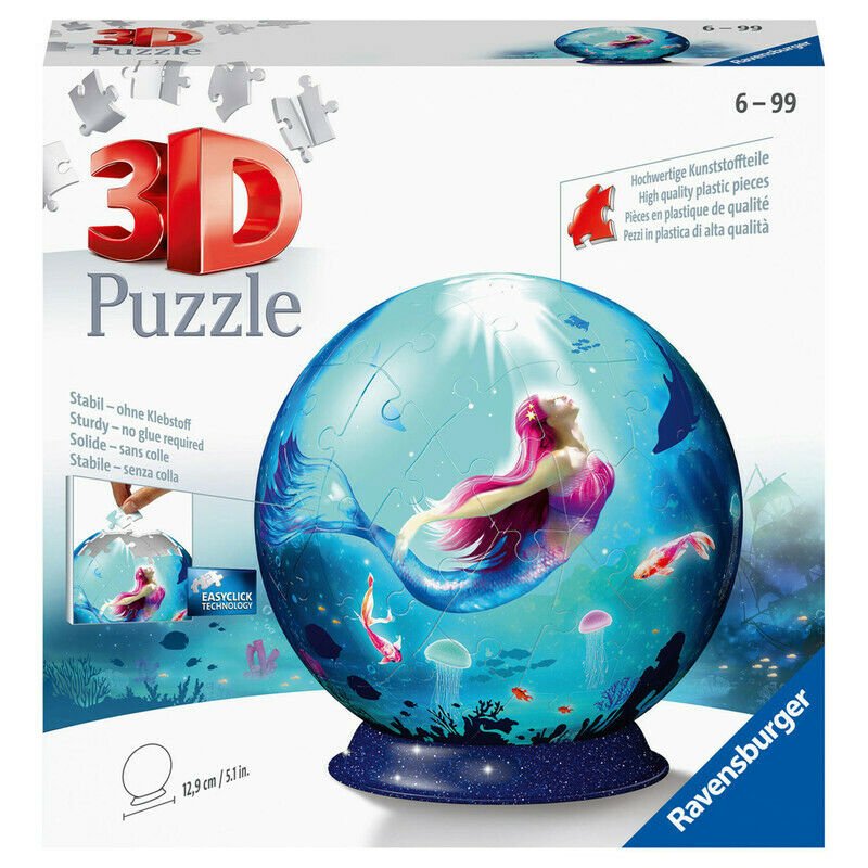 Ravensburger (11250) Puzzle - Ball - Mermaid 72pc - 4005556112500 - CrystalLotus.eu