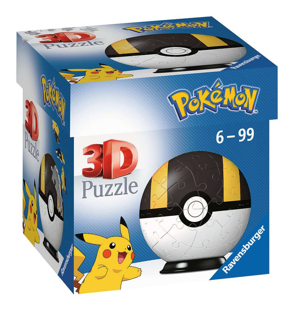 Ravensburger (11266) 3D Puzzle - Ball - Pokeball Ultra Ball 3D Yellow 54pcs - 4005556112661 - CrystalLotus.eu