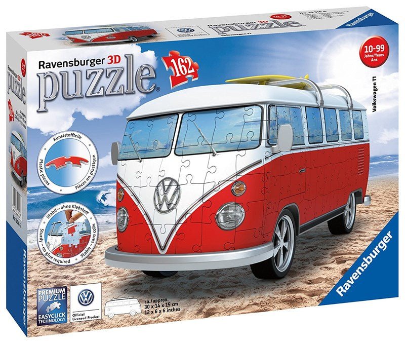 Ravensburger (12516) &quot;Volkswagen T1&quot; - 162 pieces puzzle - 4005556125166 - CrystalLotus.eu