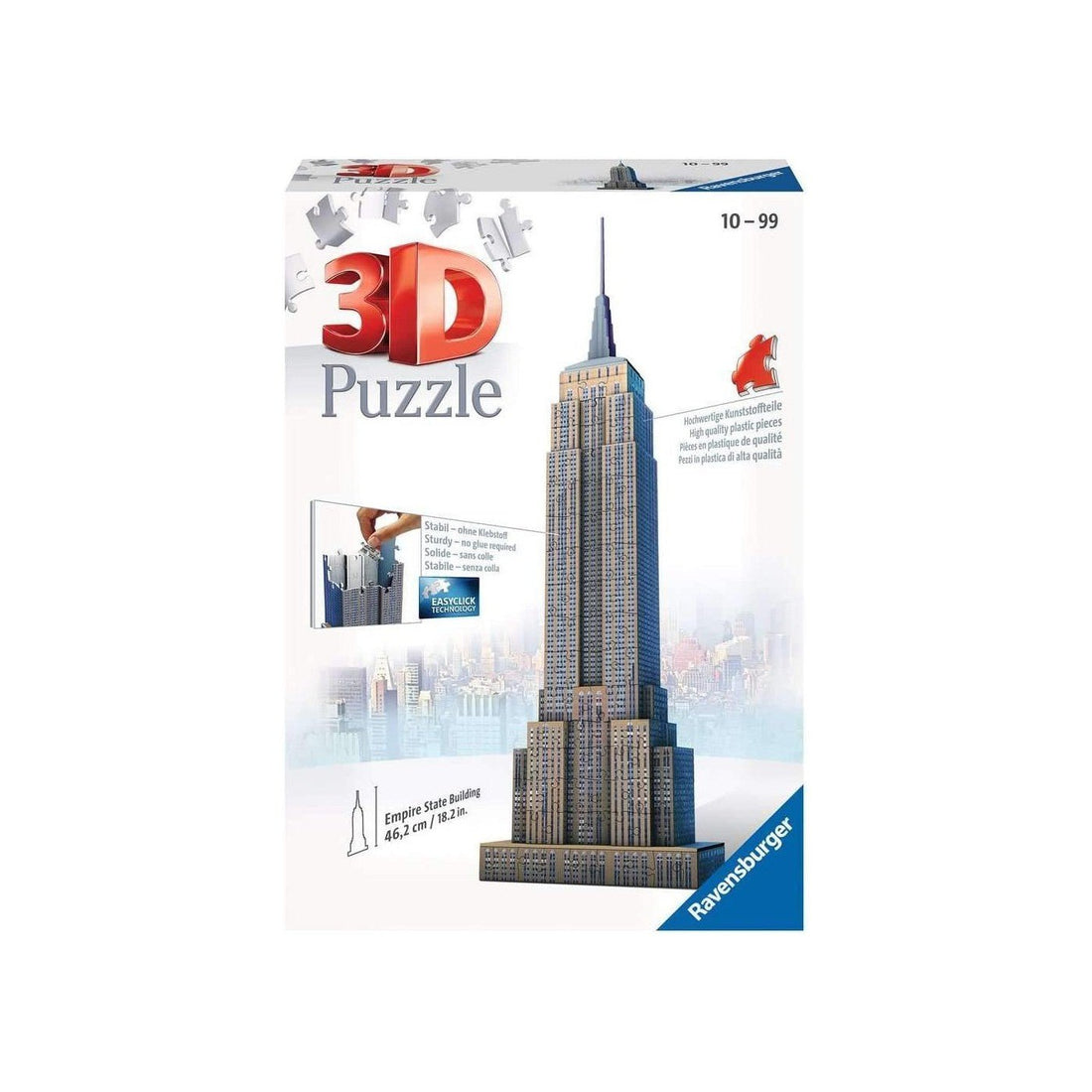 Ravensburger (12553) 3D Puzzle Empire State Building - 4005556125531 - CrystalLotus.eu