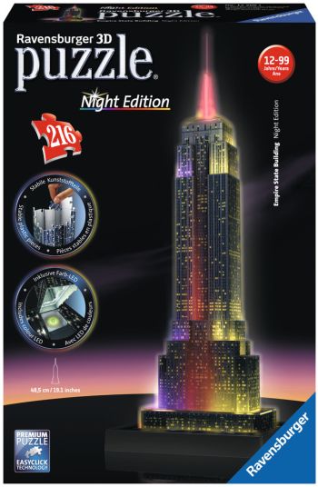 Ravensburger (12566) 3D Puzzle Big Ben Night Edition - 4005556125661 - CrystalLotus.eu