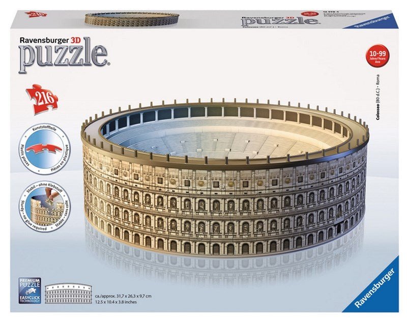 Ravensburger (12578) &quot;The Coliseum&quot; - 216 pieces puzzle - 4005556125784 - CrystalLotus.eu