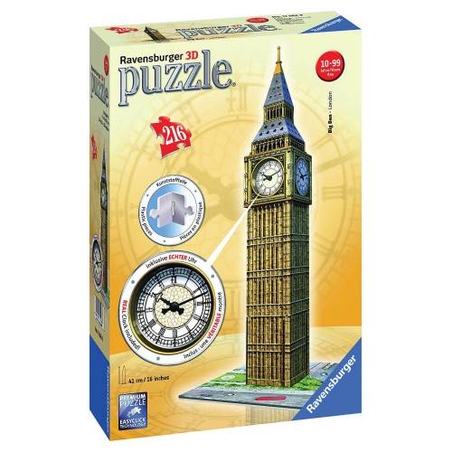 Ravensburger (12586) Big Ben With Clock 3D Puzzle 216pc - 4005556125869 - CrystalLotus.eu