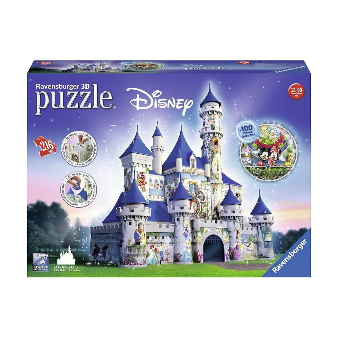 Ravensburger (12587) 3D Puzzle - Disney Castle - 4005556125876 - CrystalLotus.eu