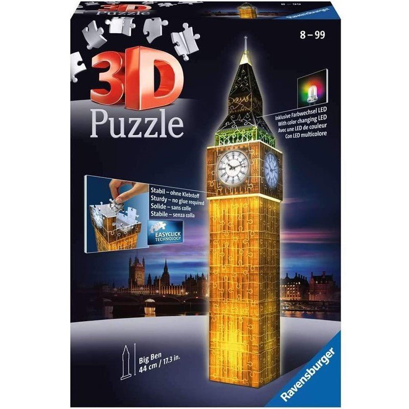 Ravensburger (12588) &quot;Big Ben, Night Edition&quot; - 216 pieces puzzle - 4005556125883 - CrystalLotus.eu