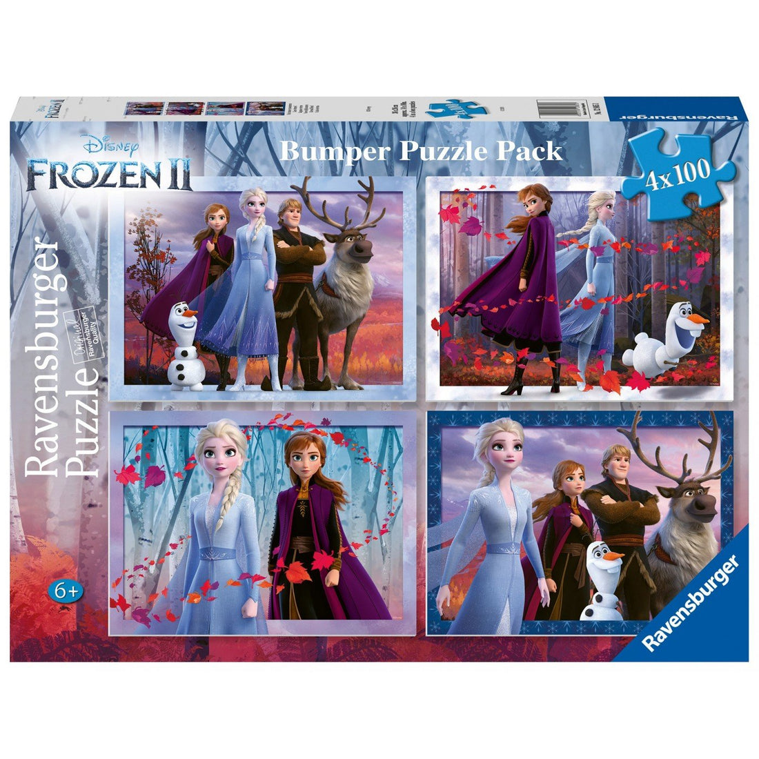 Ravensburger (12885) 4X100 Pcs Puzzles Frozen II - 4005556128853 - CrystalLotus.eu