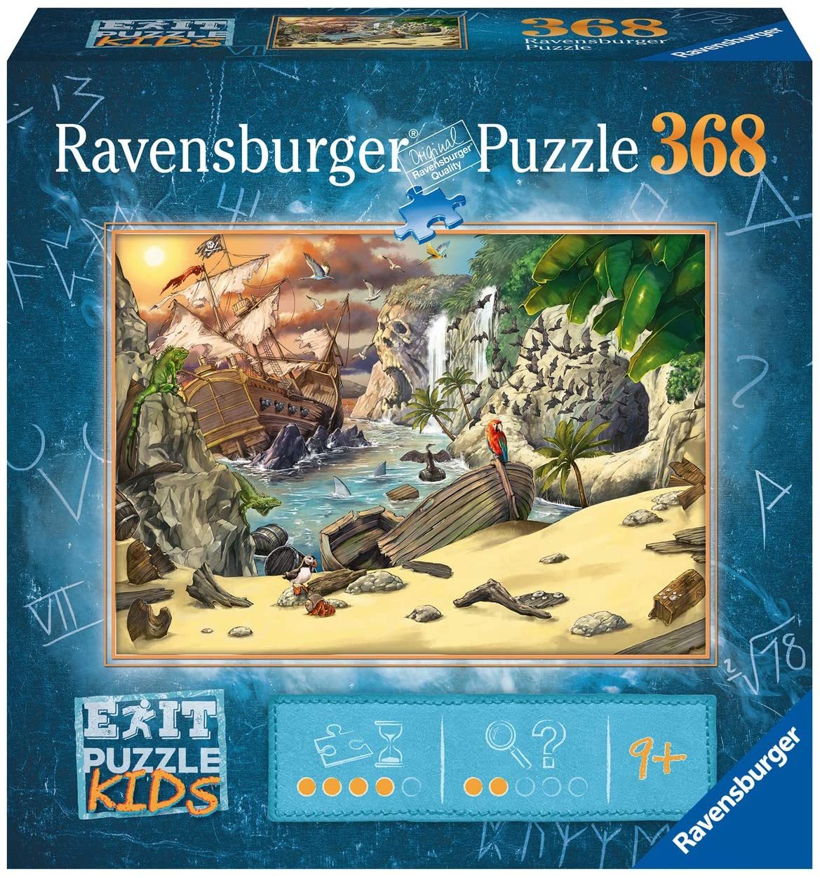 Ravensburger (12954) Puzzle - Exit Puzzle Kids - Pirates Adventure - 368 piece - 4005556129546 - CrystalLotus.eu