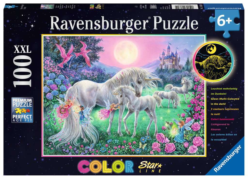 Ravensburger (13670) &quot;Unicorns in the Moonlight&quot; - 100 pieces puzzle - 4005556136704 - CrystalLotus.eu