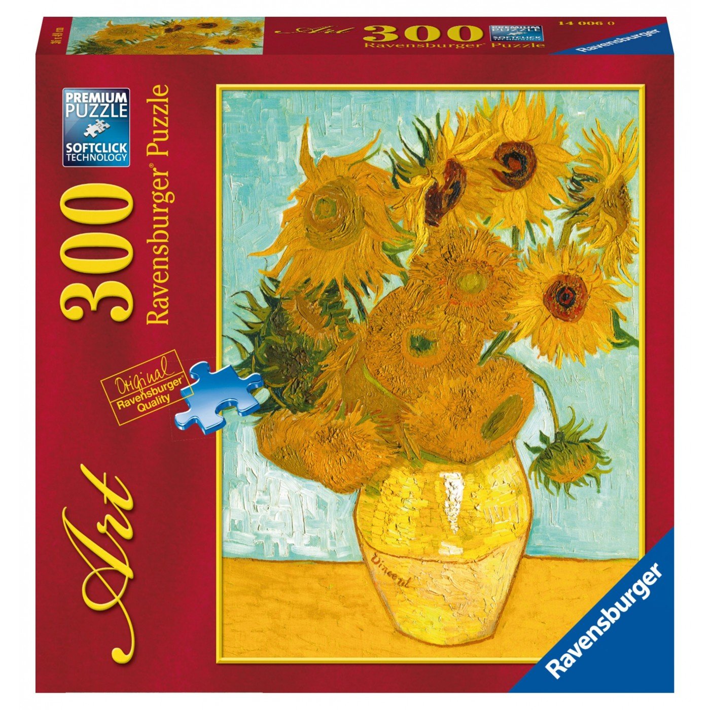 Ravensburger (14006) 300 Pcs Puzzle Art Collection Sunflowers - 4005556140060 - CrystalLotus.eu