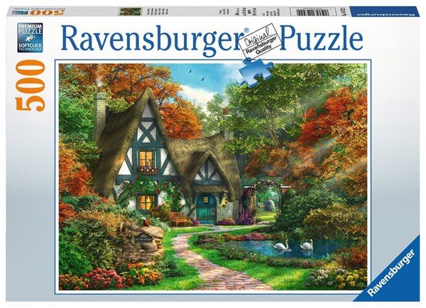 Ravensburger (14792) Cottage Hideaway 500 piece Jigsaw Puzzle - 4005556147922 - CrystalLotus.eu