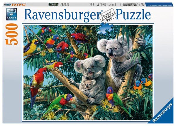 Ravensburger (14826) Koalas in a Tree 500 piece Jigsaw Puzzle - 4005556148264 - CrystalLotus.eu