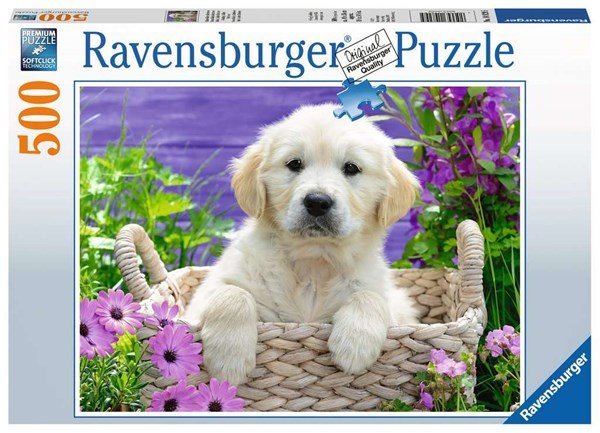 Ravensburger (14829) Sweet Golden Retriever 500 piece Jigsaw Puzzle - 4005556148295 - CrystalLotus.eu