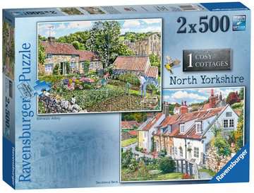 Ravensburger (149698) Cosy Cottages No.1 - North Yorkshire 2x 500 piece Jigsaw Puzzle - 4005556149698 - CrystalLotus.eu